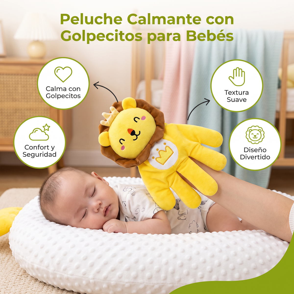 Peluche Calmante con Golpecitos para Bebés