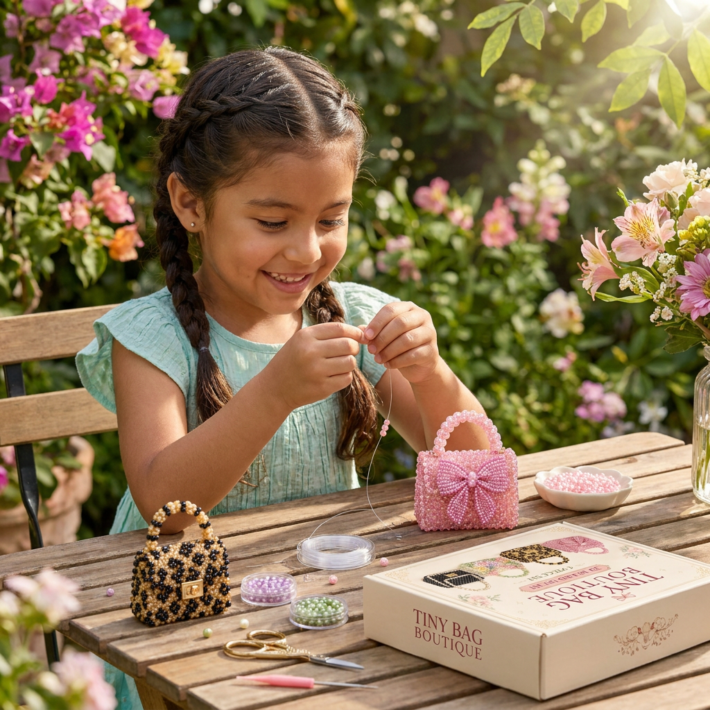 Set de Manualidades de Animales con Cuentas 3D – Kit DIY de Mini Arte con Cuentas para Principiantes