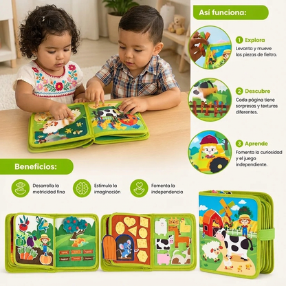 Libro Educativo Montessori de Historias de la Granja