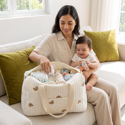 Bolsa grande para mamá y bebé: espacio para todo lo que las mamás necesitan