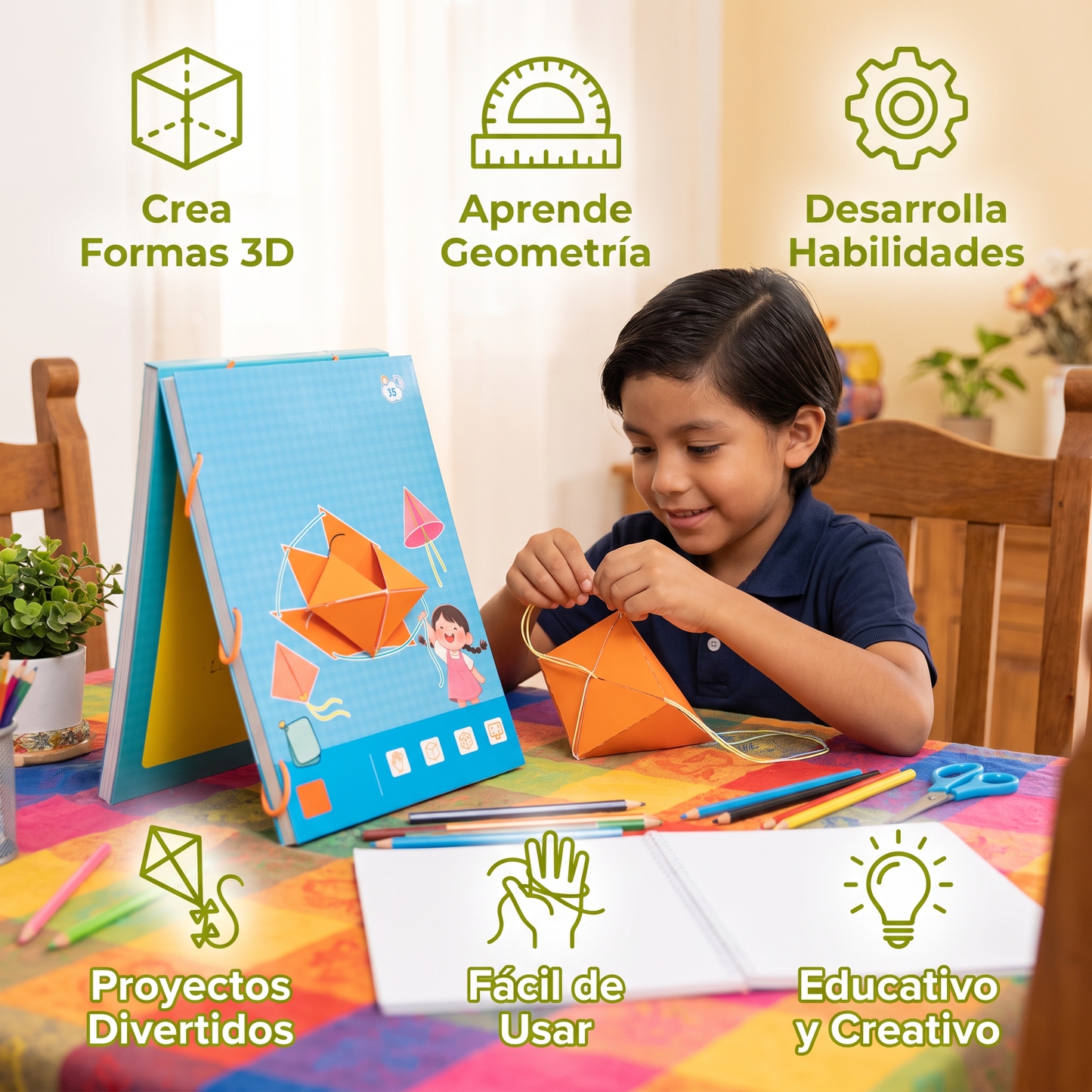 Genial libro de geometría educativa para niños