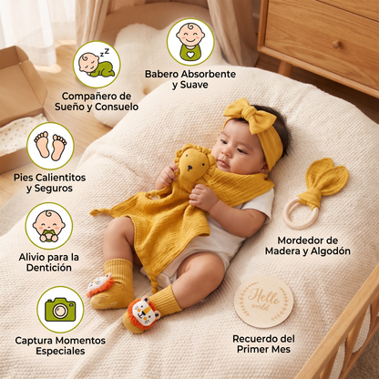 Caja de regalo para recién nacidos de 6 piezas – kit esencial para bebé