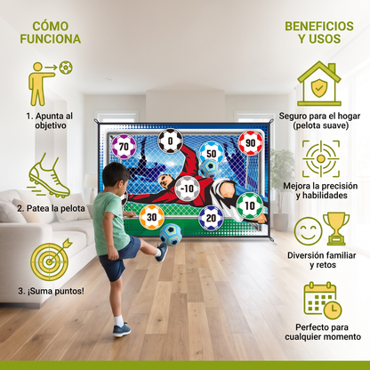 Pared de tiro de fútbol segura para el hogar