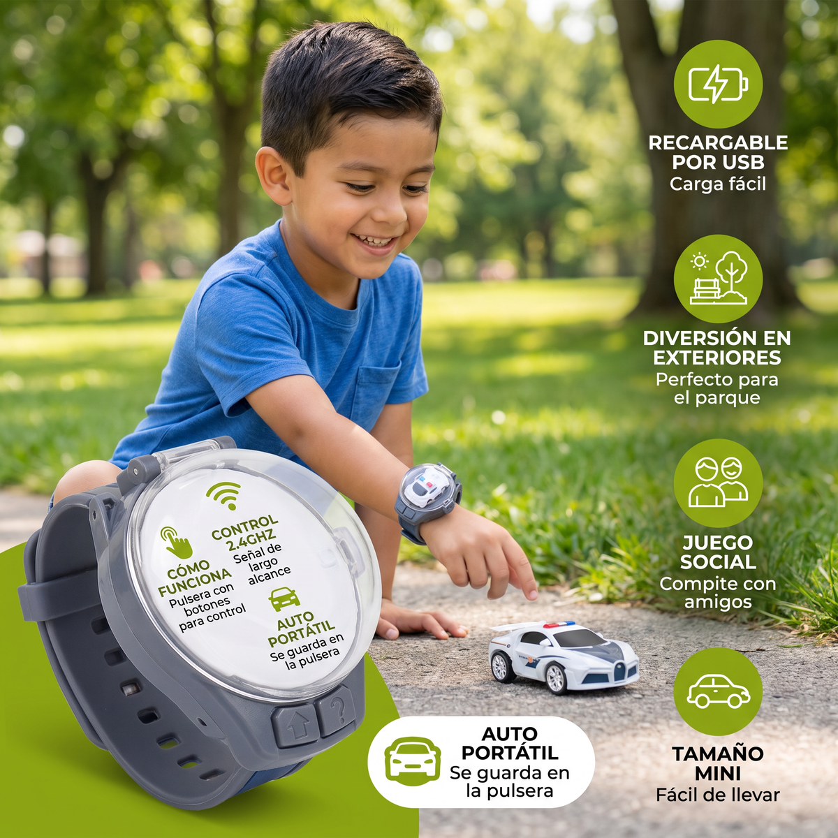 Pulsera de auto a control remoto