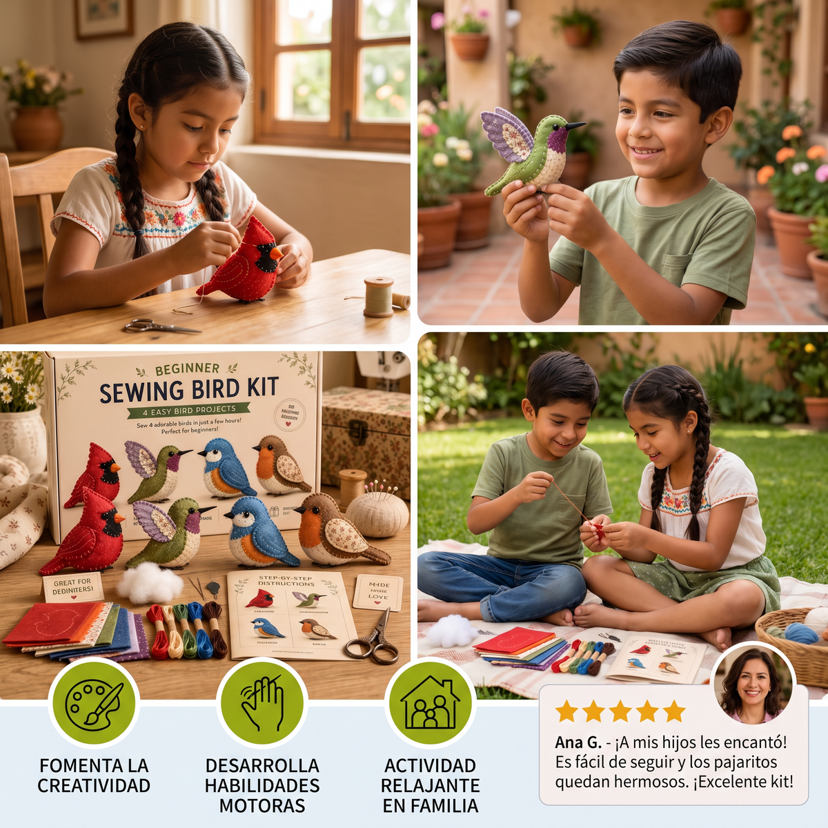 Kit de Costura DIY de Peluche – Cose Tu Propia Figura Adorable
