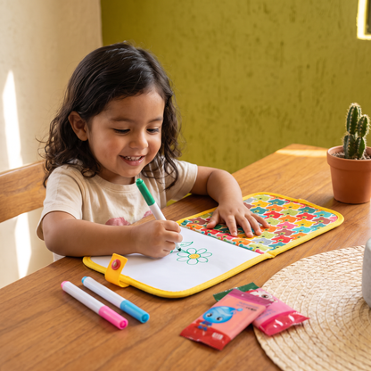 Libro de colorear portátil reutilizable para niños