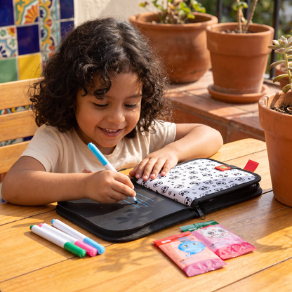 Libro de colorear portátil reutilizable para niños