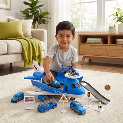 Set de juego de avión y vehículos
