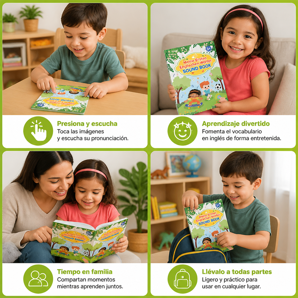 Mis Primeras Palabras en Inglés – Libro Interactivo para Aprender Inglés