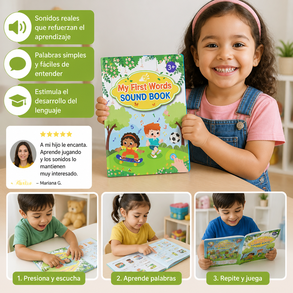 Mis Primeras Palabras en Inglés – Libro Interactivo para Aprender Inglés