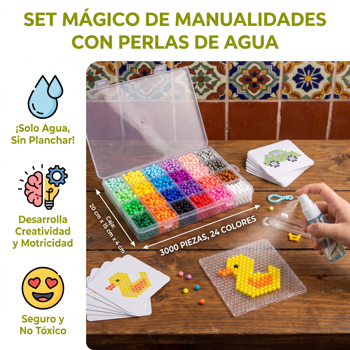Set Mágico de Manualidades con Perlas de Agua