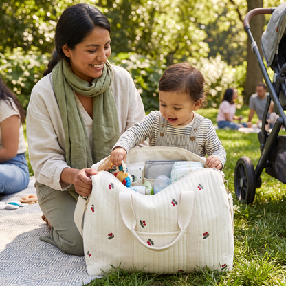 Bolsa grande para mamá y bebé: espacio para todo lo que las mamás necesitan