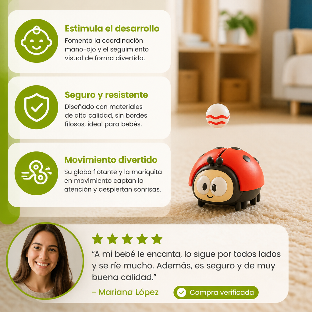 Juguete De Globo Mariquita Para Bebés