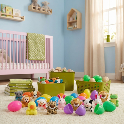 Set de Huevos de Pascua Sorpresa con Peluches – Huevos Rellenos para Niños
