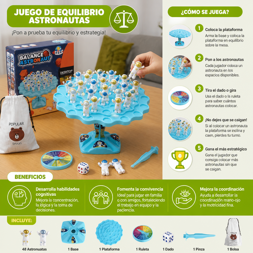 Juego de Equilibrio de Astronautas