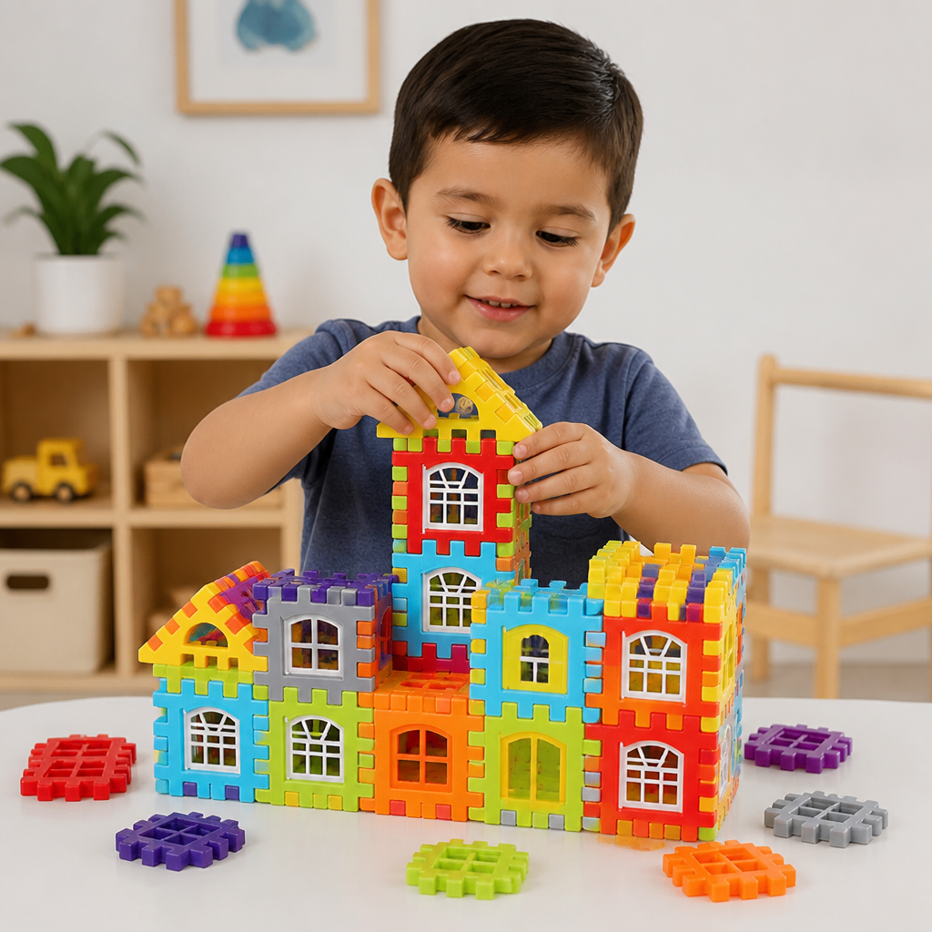 Bloques Montessori de Ventana Para Niños