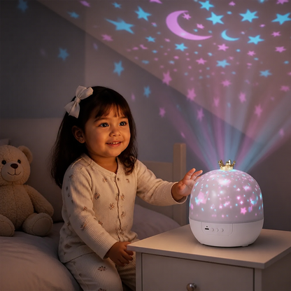 Lámpara Nocturna Infantil 2 En 1 Y Proyector