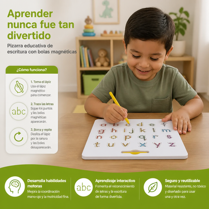 Pizarra Educativa De Escritura Con Bolas Magnéticas