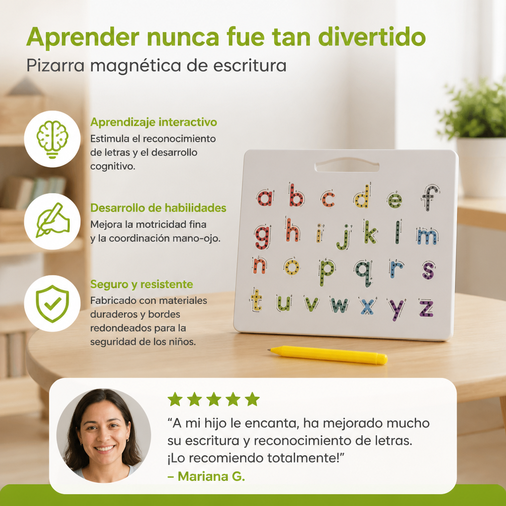 Pizarra Educativa De Escritura Con Bolas Magnéticas