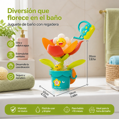 Juguete De Baño Diversión Con Flores Y Regadera