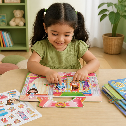 Libros Montessori De Pegatinas Reutilizables Con Diferentes Temáticas
