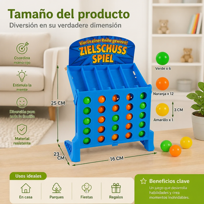 Juego De Cuatro En Línea Con Lanzamiento De Objetivo