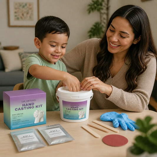 Kit de Molde de Manos para Familias y Parejas – Set de Recuerdo 3D de Yeso