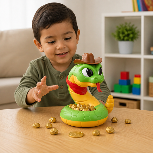 Juguete Interactivo de Serpiente de Cascabel – Emocionante Juego de Reacción para Niños