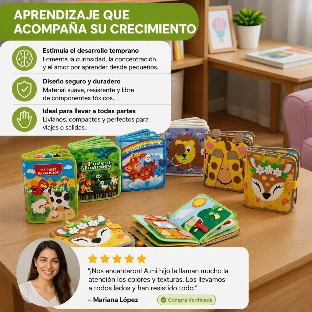 Set de Libros de Cuentos Montessori – ¡Llévate 2 + 1 Gratis Ahora!