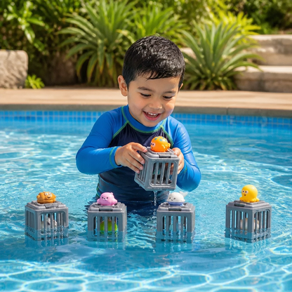 Set De Juguetes De Buceo Para Niños – Juguetes Acuáticos Para Piscina Con Caja De Almacenamiento