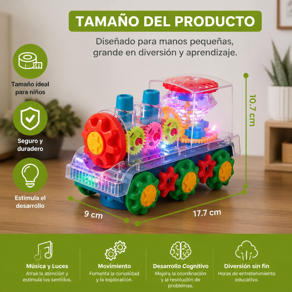 Locomotora De Vapor Musical Con Luces Y Movimiento