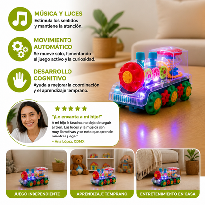Locomotora De Vapor Musical Con Luces Y Movimiento