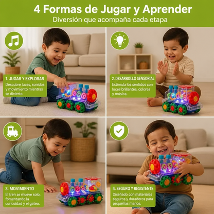 Locomotora De Vapor Musical Con Luces Y Movimiento