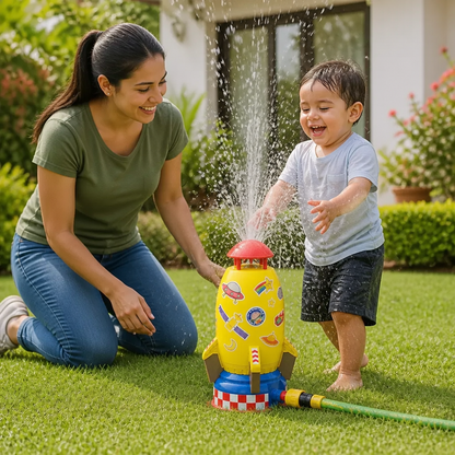 Juguete Aspersor De Agua En Forma De Cohete Para Niños