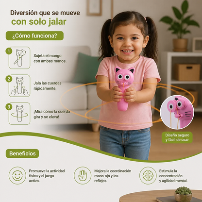 Juguete Interactivo de Cuerda Voladora para Niños