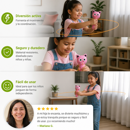Juguete Interactivo de Cuerda Voladora para Niños