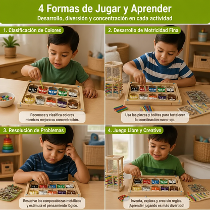 Set de 3 Rompecabezas Montessori de Juego y Desarrollo para Niños