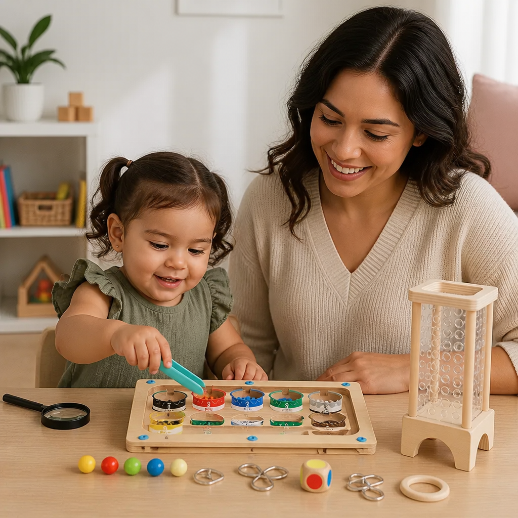 Set de 3 Rompecabezas Montessori de Juego y Desarrollo para Niños