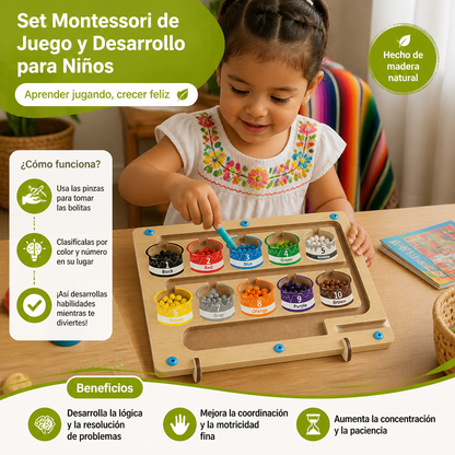Set de 3 Rompecabezas Montessori de Juego y Desarrollo para Niños