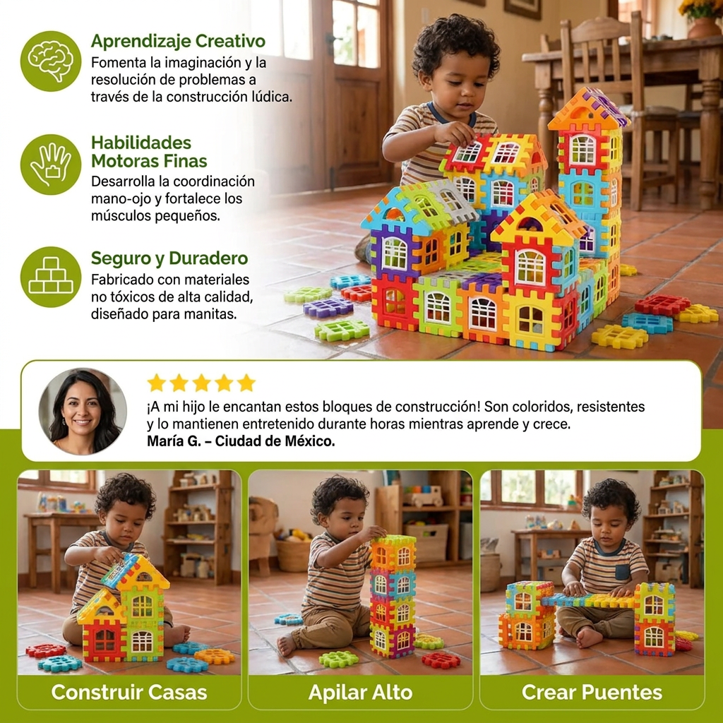 Bloques Montessori de Ventana Para Niños