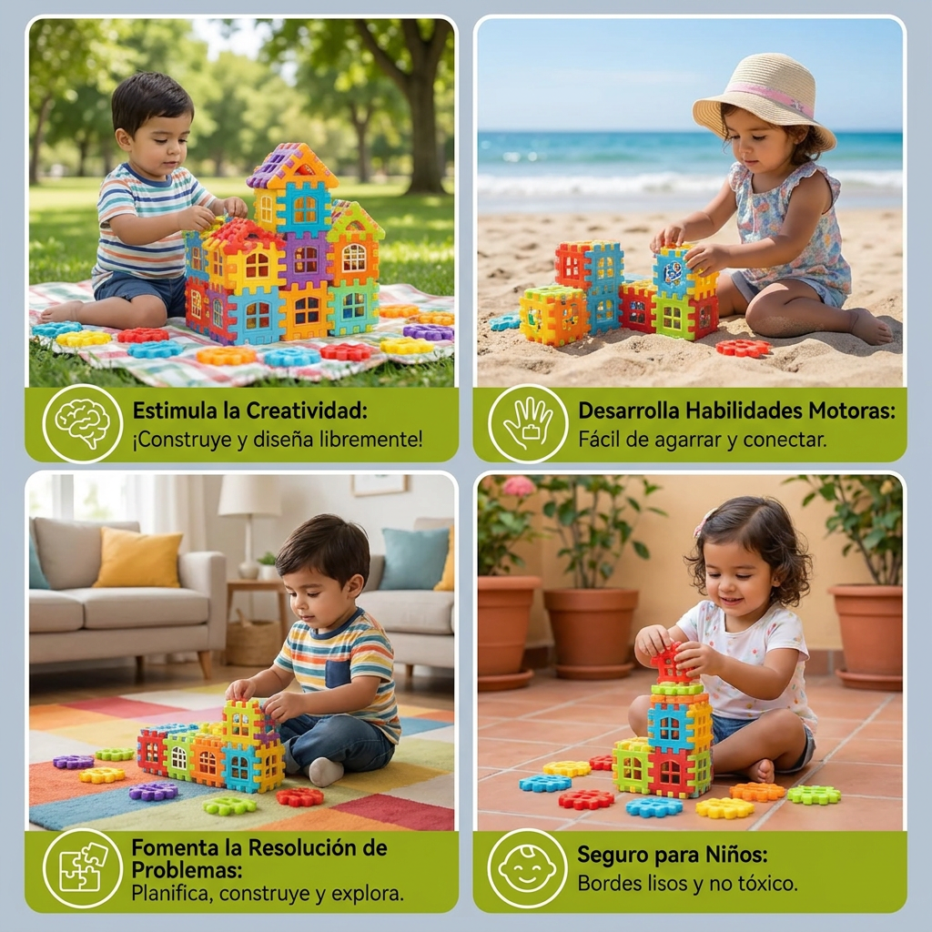 Bloques Montessori de Ventana Para Niños