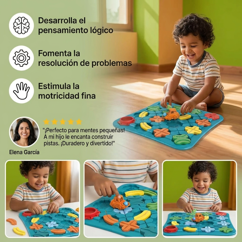 Rompecabezas Montessori de Carreteras