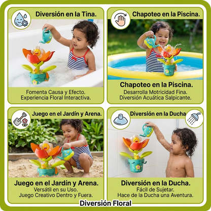 Juguete De Baño Diversión Con Flores Y Regadera