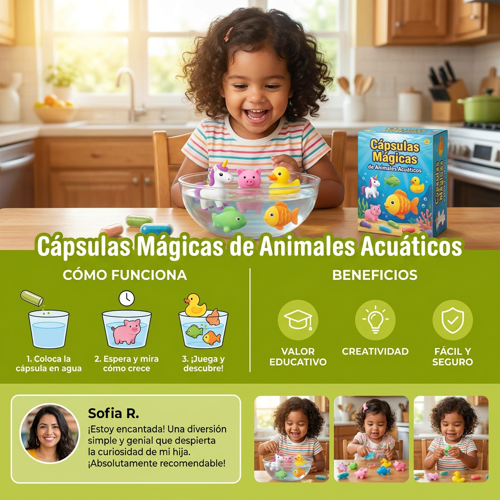 Cápsulas Mágicas De Animales Que Crecen En Agua