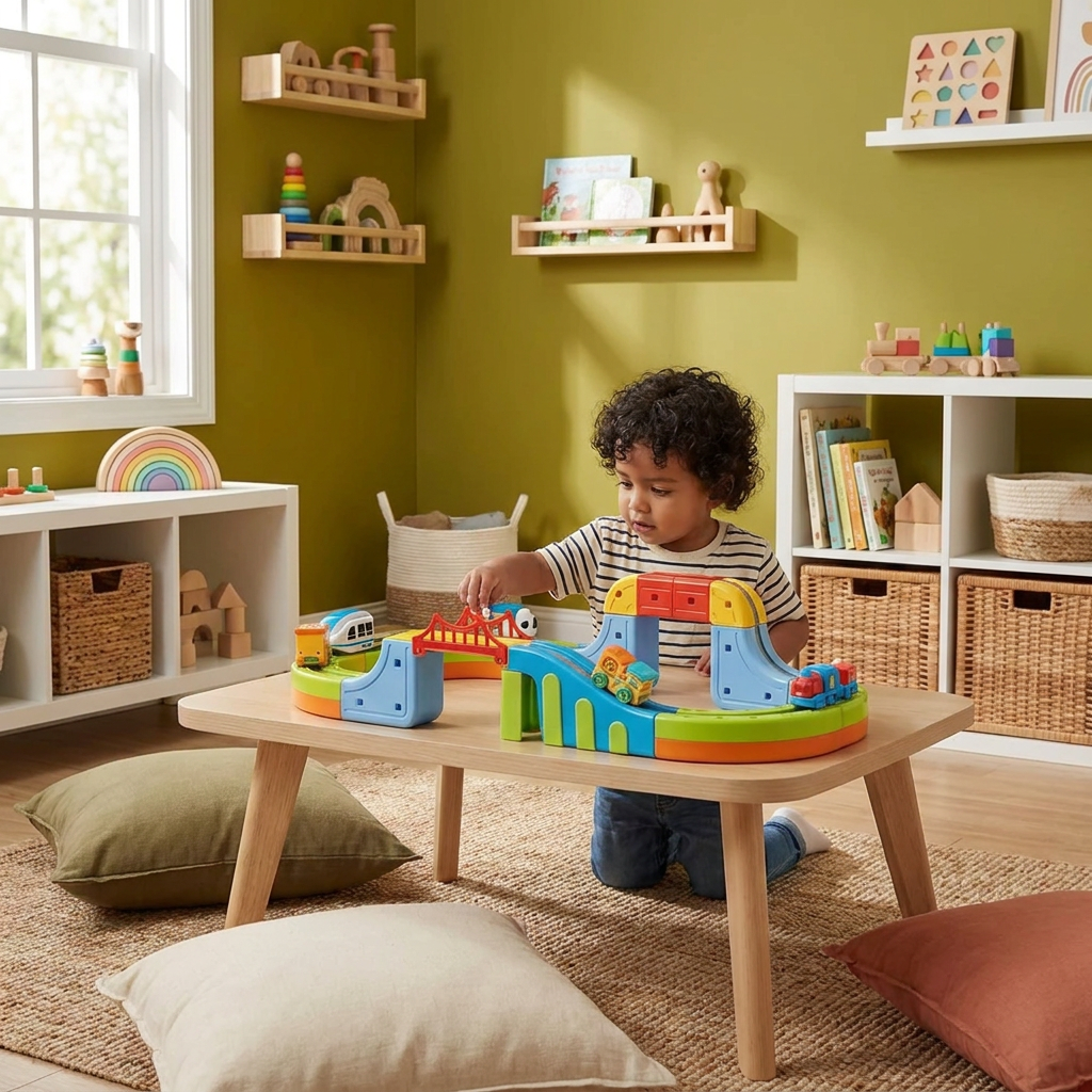 Pista de Cubos Magnéticos para Niños