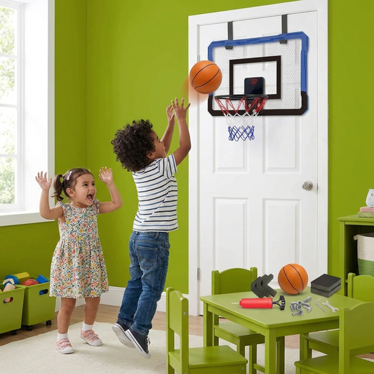 Mini Canasta de Básquetbol para Niños – Set para Pared y Puerta para el Hogar