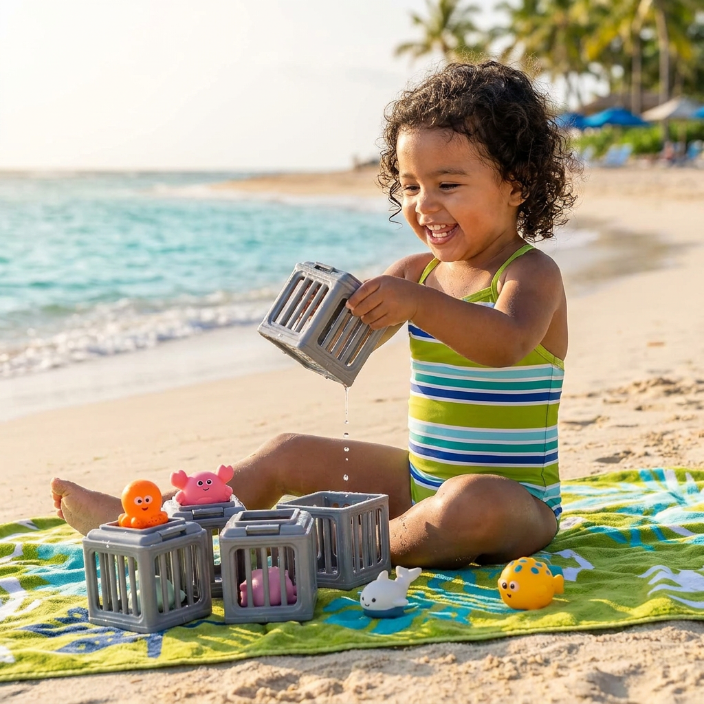 Set De Juguetes De Buceo Para Niños – Juguetes Acuáticos Para Piscina Con Caja De Almacenamiento
