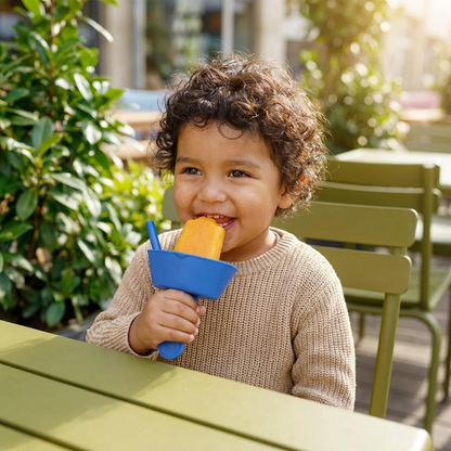 Set De 2 Sujetadores De Helado Antigoteo Para Niños – Recogedor De Helado Sin Derrames Con Popote