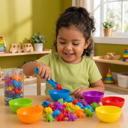 Juego Montessori De Clasificación De Colores