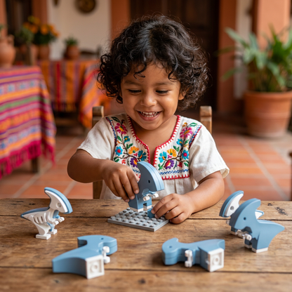Kit Magnético de Construcción de Esqueletos de Animales – Juguete Educativo STEM Desmontable